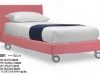 letto tessile su ruote